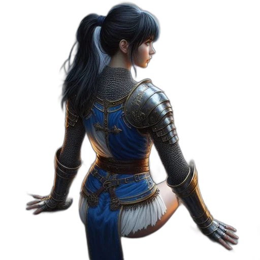 sword, dragon, dress, staff transparent PNG cut-out