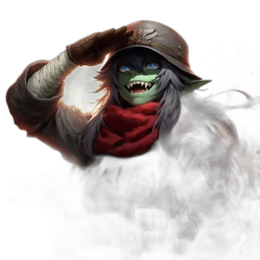 dragon, mask, face, staff transparent PNG cut-out