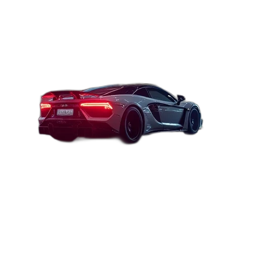car, weapon, 3d render, photorealistic transparent PNG cut-out