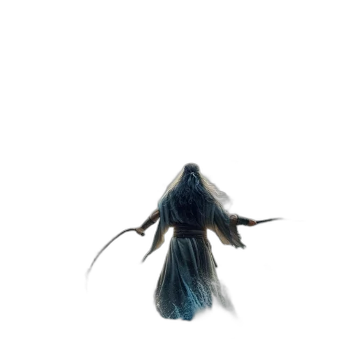 creature, dress, hair, mask transparent PNG cut-out