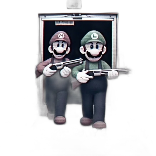 staff, robot, weapon, 3d render transparent PNG cut-out