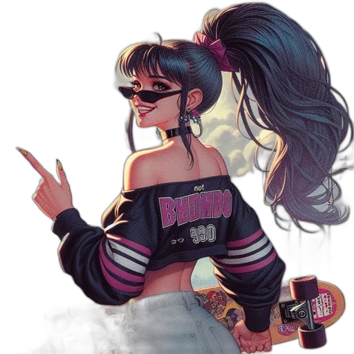 jacket, vaporwave, concept art, cyberpunk transparent PNG cut-out