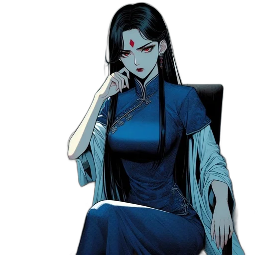dress, comic book art, concept art, fantasy art transparent PNG cut-out