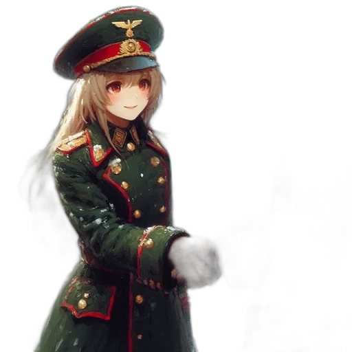 staff, hat, weapon, jacket transparent PNG cut-out