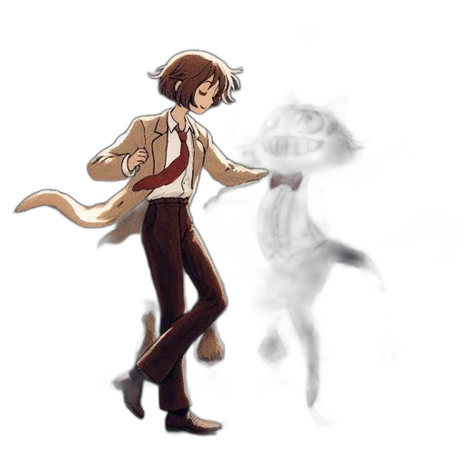 creature, jacket, animal, staff transparent PNG cut-out