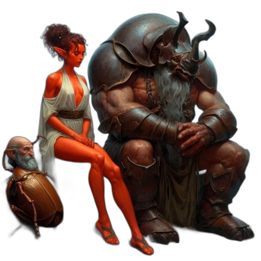 concept art, fantasy art, comic book art, pixel art transparent PNG cut-out