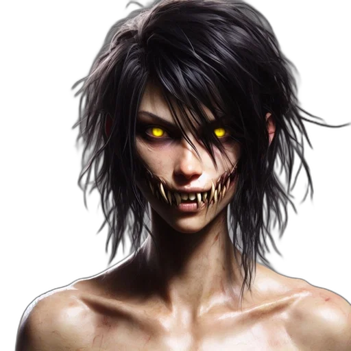 face, fantasy art, concept art, photorealistic transparent PNG cut-out