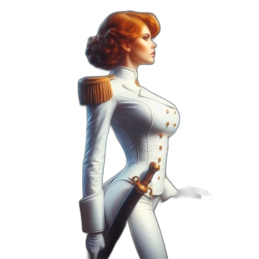 jacket, staff, dress, robot transparent PNG cut-out