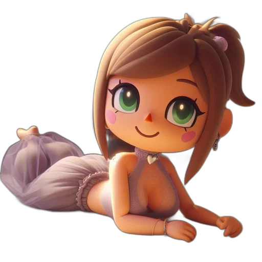 dress, creature, staff, animal transparent PNG cut-out