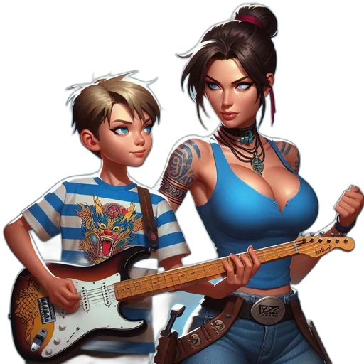 concept art, comic book art, fantasy art, cartoon transparent PNG cut-out