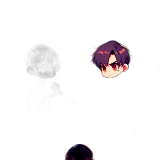 mask, creature, pixel art, anime transparent PNG cut-out
