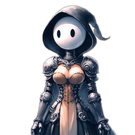 dress, robot, mask, crown transparent PNG cut-out