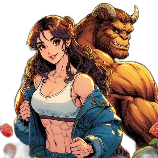 comic book art, concept art, fantasy art, cartoon transparent PNG cut-out
