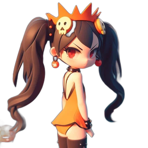 staff, crown, dress, mask transparent PNG cut-out