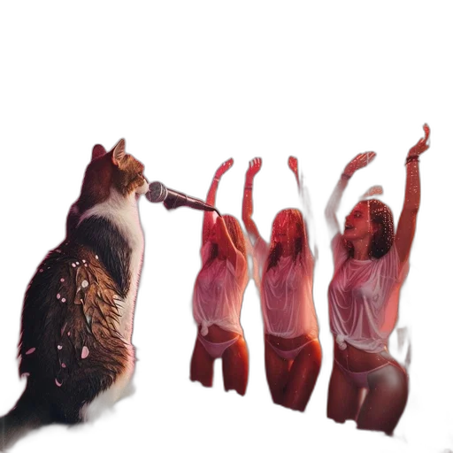 animal, creature, dress, hair transparent PNG cut-out