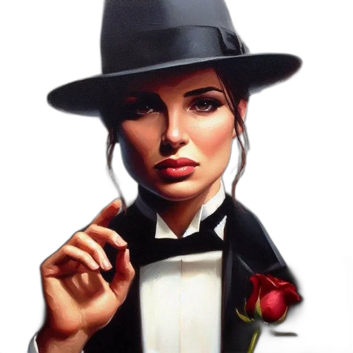 hat, face, staff, jewelry transparent PNG cut-out
