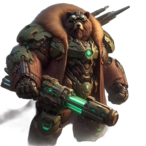 weapon, staff, animal, robot transparent PNG cut-out