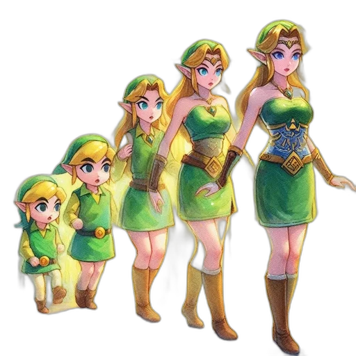 dress, staff, crown, concept art transparent PNG cut-out