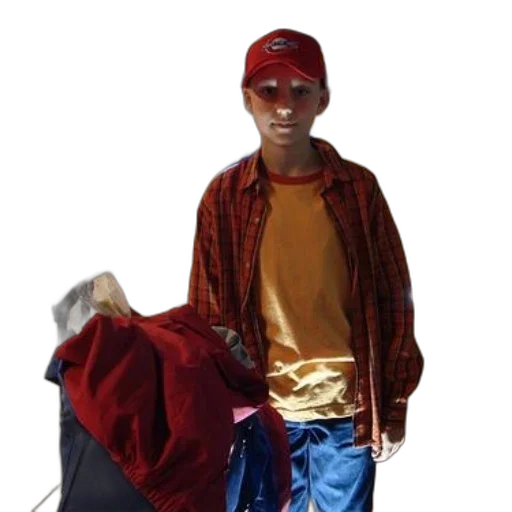 jacket, hat, staff, mask transparent PNG cut-out