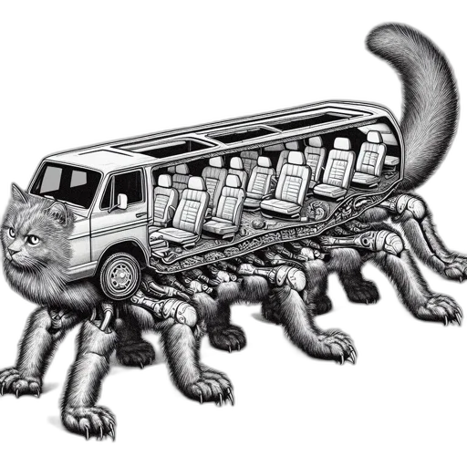 car, animal, creature, robot transparent PNG cut-out