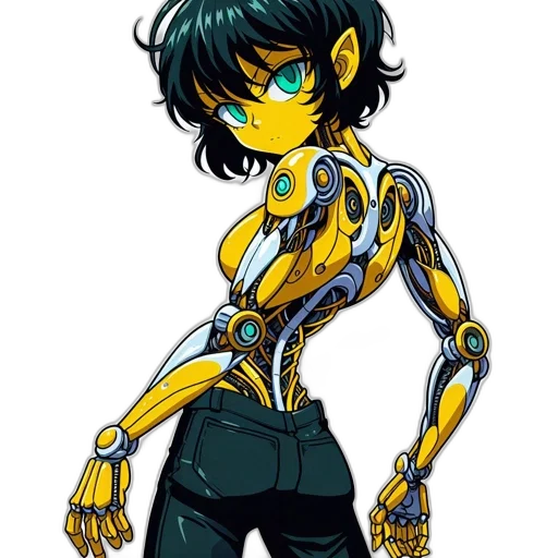 robot, jewelry, concept art, cyberpunk transparent PNG cut-out