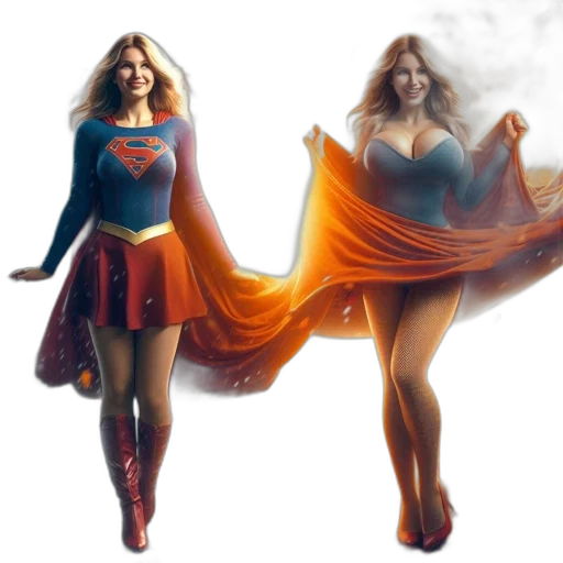 dress, concept art, comic book art, fantasy art transparent PNG cut-out