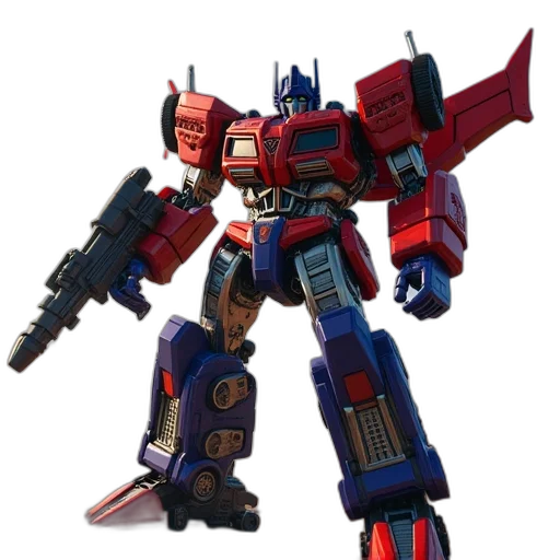 robot, weapon, concept art, 3d render transparent PNG cut-out