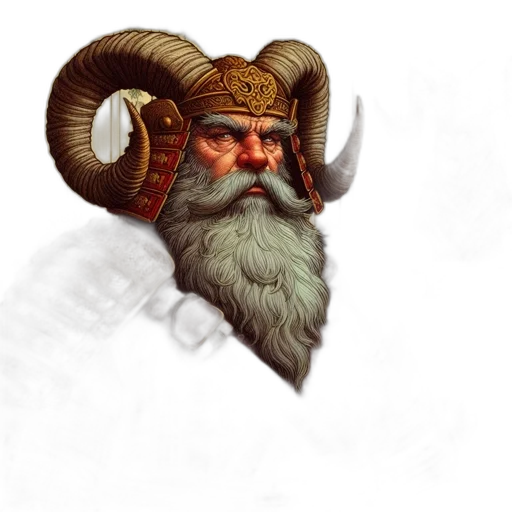 face, hat, dragon, staff transparent PNG cut-out