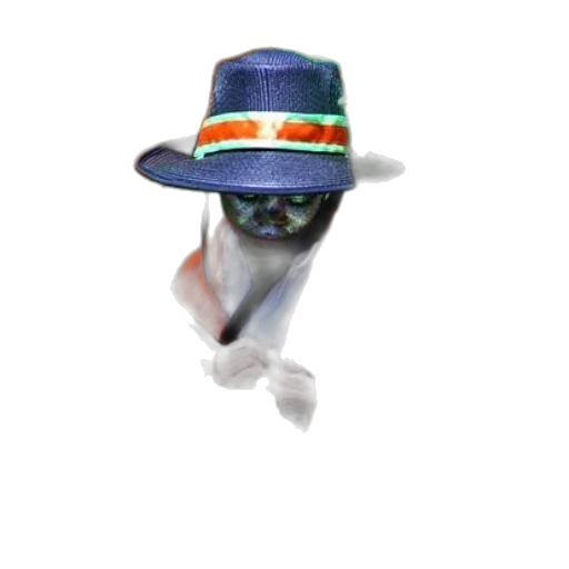 hat, umbrella, mask, staff transparent PNG cut-out