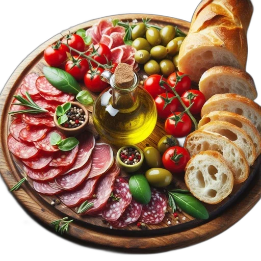 food, dress, photorealistic, oil painting transparent PNG cut-out