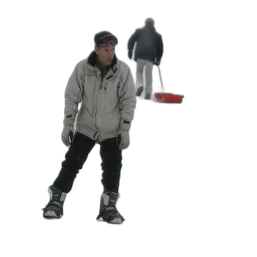 jacket, staff, weapon, shoes transparent PNG cut-out