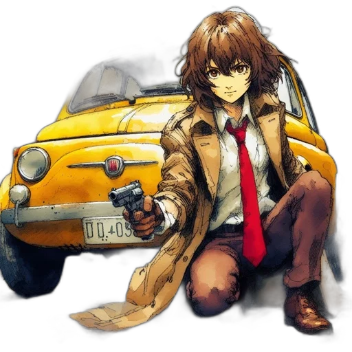 car, jacket, animal, concept art transparent PNG cut-out