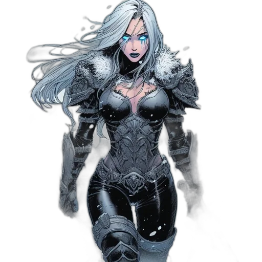 comic book art, concept art, fantasy art, cartoon transparent PNG cut-out