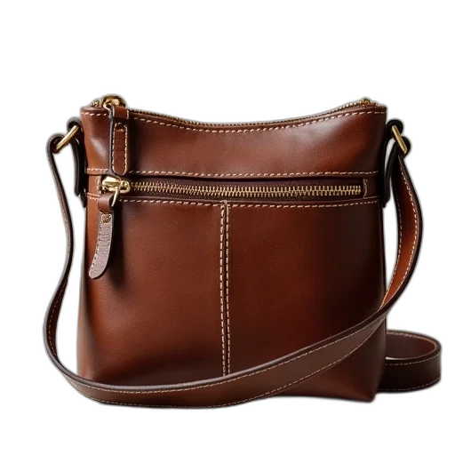 earth tones, small, leather, cross transparent PNG cut-out