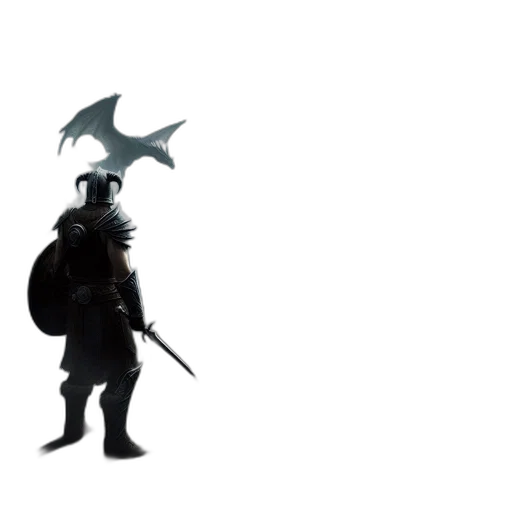 dragon, staff, umbrella, sword transparent PNG cut-out