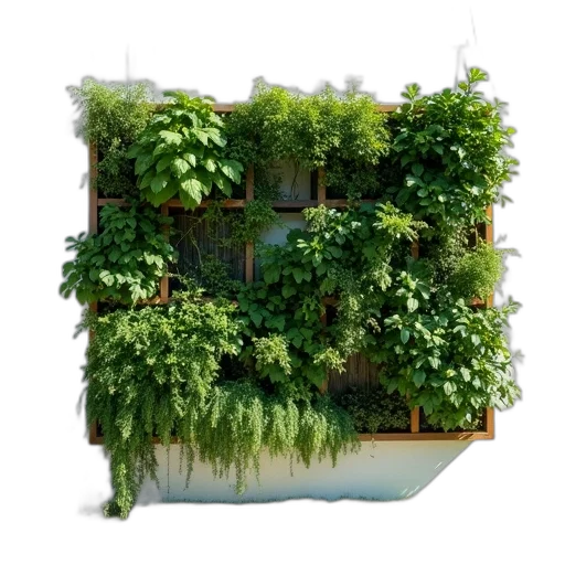 building, furniture, tree, 3d render transparent PNG cut-out