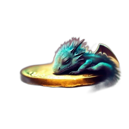 dragon, jewelry, creature, staff transparent PNG cut-out