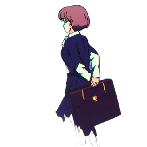 jacket, dress, staff, robot transparent PNG cut-out