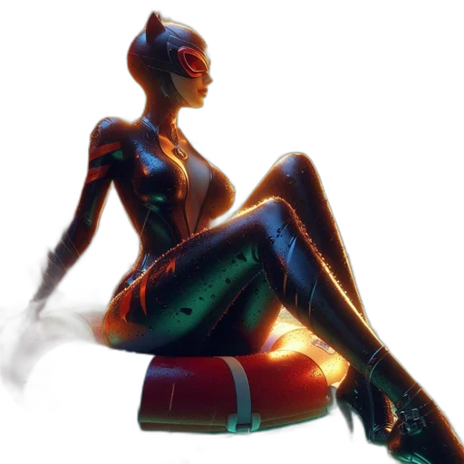 robot, dress, staff, concept art transparent PNG cut-out