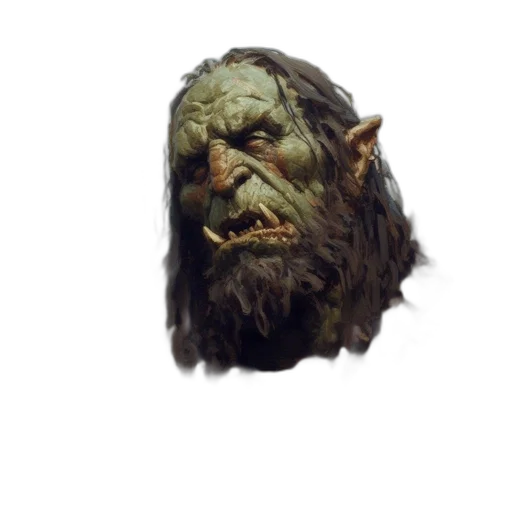 face, mask, creature, staff transparent PNG cut-out
