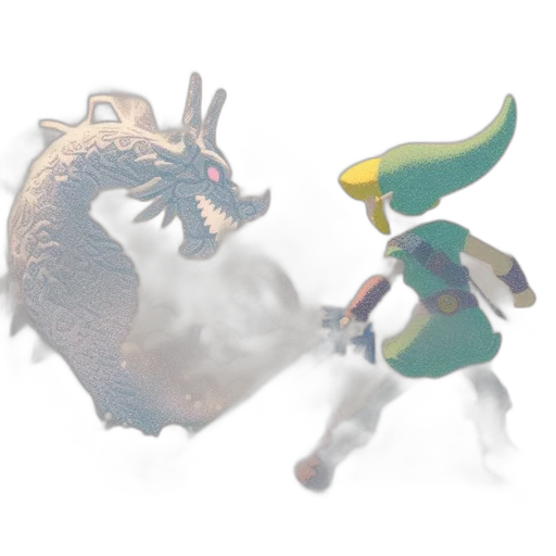 dragon, mask, weapon, creature transparent PNG cut-out