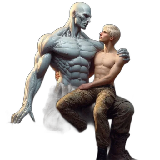 creature, mask, concept art, comic book art transparent PNG cut-out