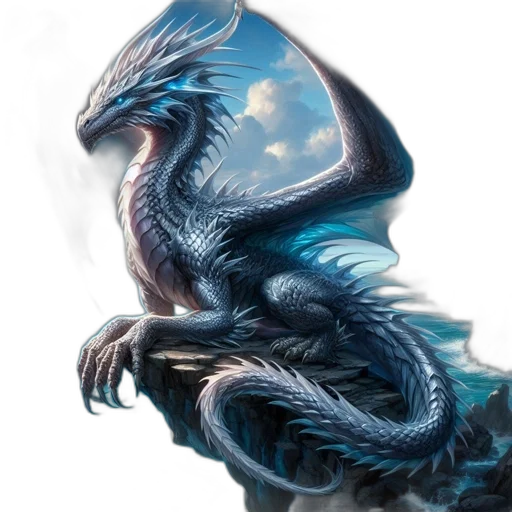 dragon, creature, animal, sword transparent PNG cut-out