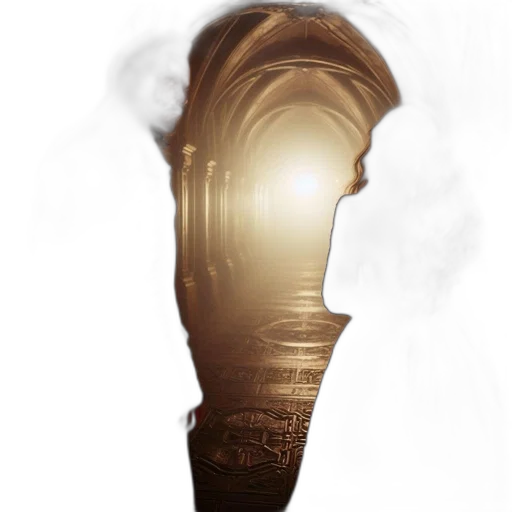mask, crown, hair, staff transparent PNG cut-out