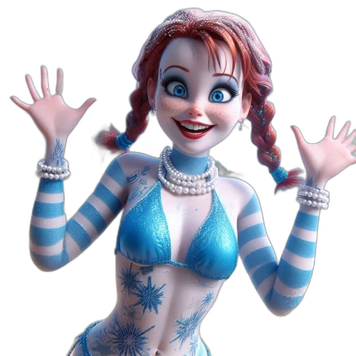 robot, dress, 3d render, concept art transparent PNG cut-out