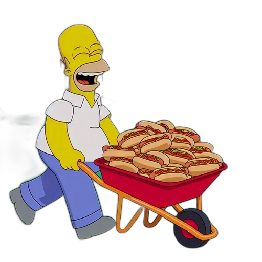 food, fire, episode, simpsons transparent PNG cut-out