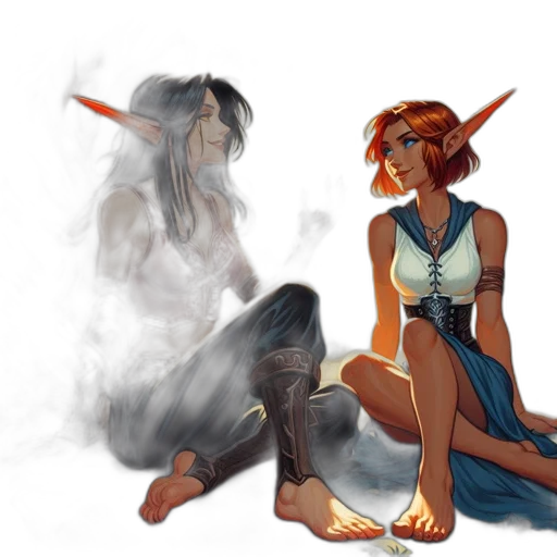 concept art, fantasy art, watercolor, pixel art transparent PNG cut-out