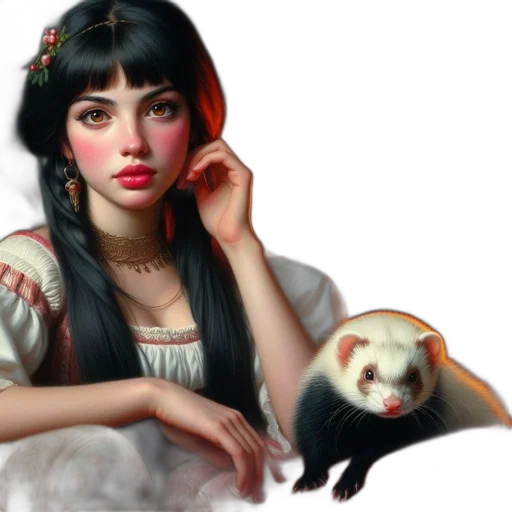 fantasy art, photorealistic, concept art, oil painting transparent PNG cut-out