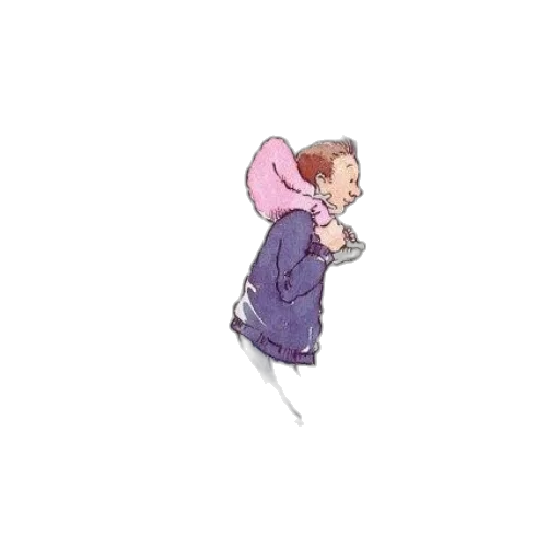 jacket, hat, staff, creature transparent PNG cut-out