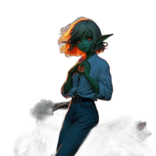 mask, dragon, staff, jacket transparent PNG cut-out